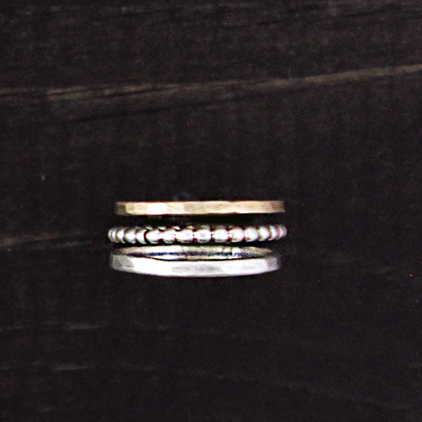 stacking rings, set of 3 (sterling silver)-0